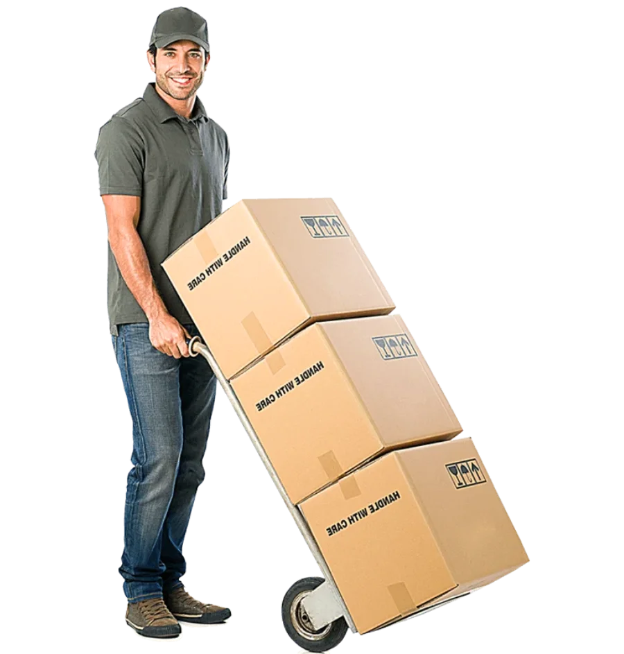 Mover with boxes