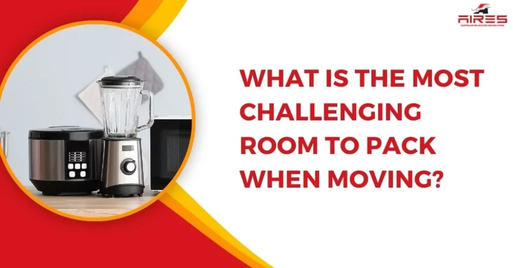 What is the most challenging room to pack when moving?